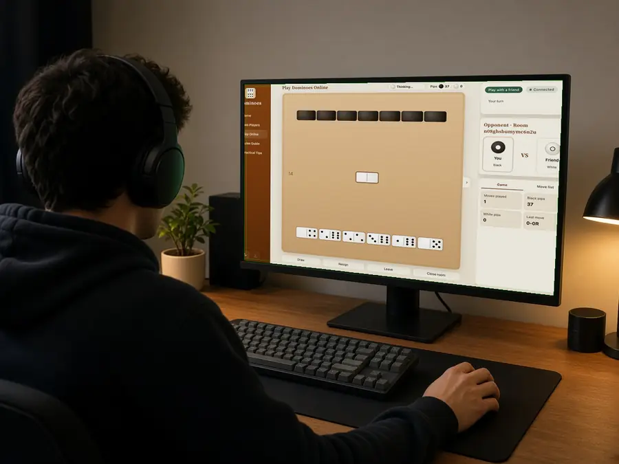 Leaving, reconnecting, or closing an online Dominoes room
